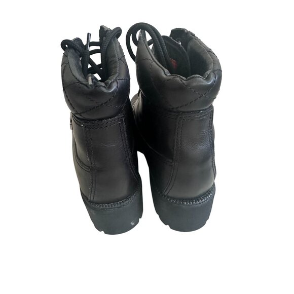 HARLEY DAVIDSON Women's Black Leather Motorcycle Riding Work Boots Size 7.5 - Picture 9 of 11